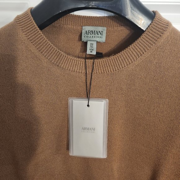 Armani Collezioni Lana Wool and Cotton Sweater - Picture 2 of 11